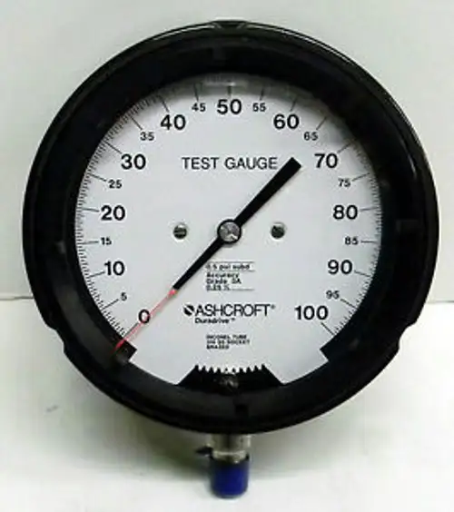 Ashcroft 45-1088Wd-02L-00100Psi Gauge 1088 4.5?√ñ 100Psi 0.25% Rd