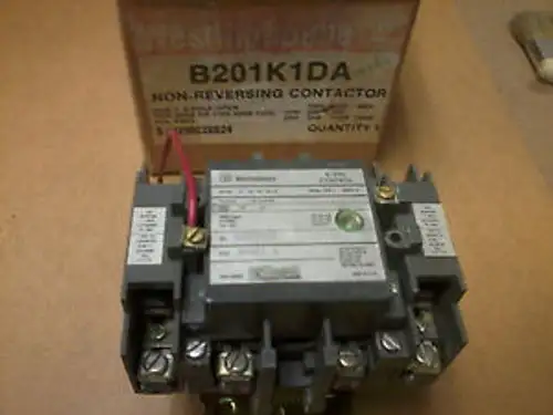 B201K1Da Westinghouse Contactor 4 Pole Size 1 120V Coil