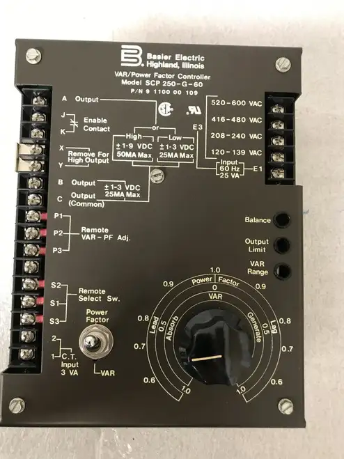 Basler Var/ Power Factor Controller Scp 250-G-60