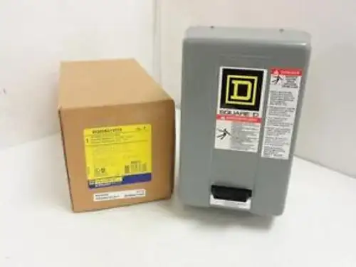 143206 In Square D 8536Sbg1V02S Starter 18A 2P 600V Max Coil:120V