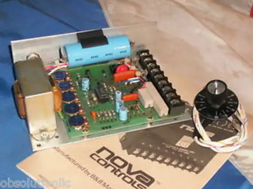 B&B Nova Motor Control Pm-125 1/4 Hp Input 115 Vac Pm125