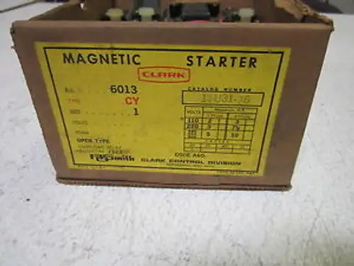 Clark 13U31-76 Magnetic Starter Damaged Box
