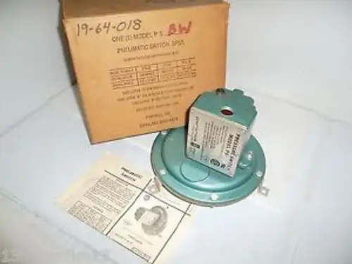 Pyronics Ps-Bw Pressure Switch 1-Psi 120/220 Vac 5/2.5
