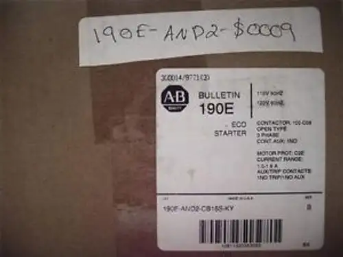 Allen-Bradley 190E-And2-Cb16S-Ky Eco Starter 120V 3Ph 1-1.6A
