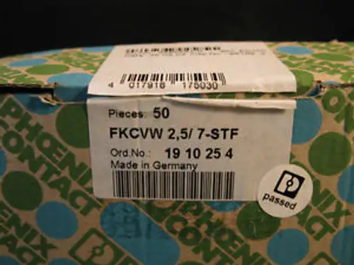Phoenix Contact Fkcvw 2.5/7-Stf 1910254 50 Pcs Terminal Connector