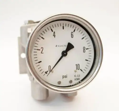 Ashcroft Model 10-5503Ss-25L-Xajnh Gauge 0-10 Psi Model 5503