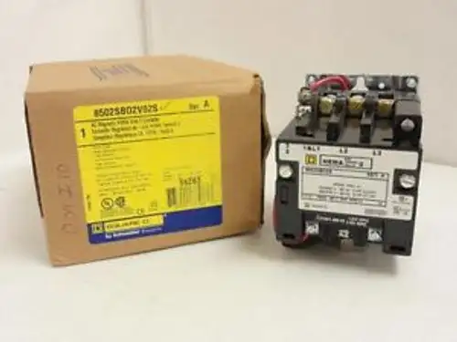 145581 In Square D 8502Sbo2V02S Contactor 3P 18A 600V Coil: 120V 60Hz