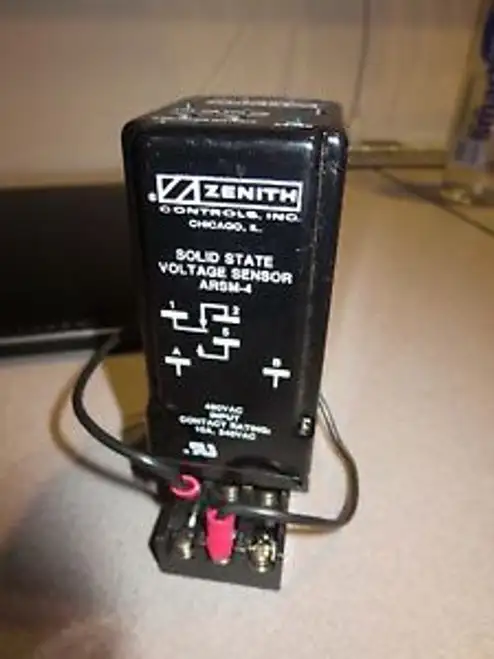 Zenith K-1188 Solid State Voltage Relay Arsm-4 W/ Socket
