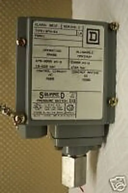 Square D 9012 Gfw-24 Pressure Switch 270-9000 Psig
