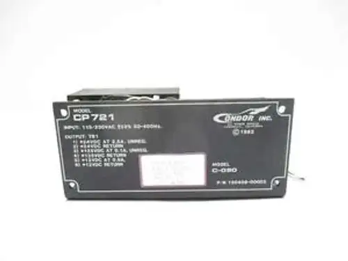 Condor Cp721 C-090 115/230V-Ac 12/24V-Dc 3.5A Amp Power Supply D481926
