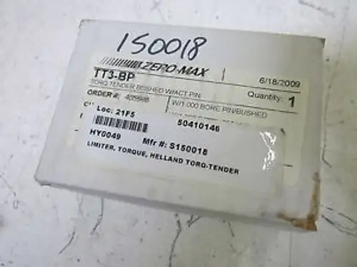 Zero-Max Tt3-Bp Helland Torq-Tender Limiter