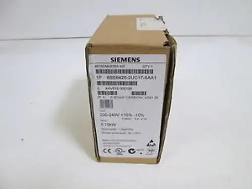 Siemens Drive 6Se6420-2Uc17-5Aa1 Mounted