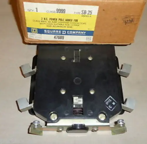 Square D 9999 Sb-25 Nc Power Pole Adder 8903 60A Lighting Contactor Relay
