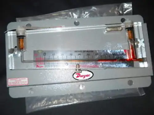 Dwyer Durablock 0.10 To 0 To 1 Incline Manometer Stationary Gauge #200-5