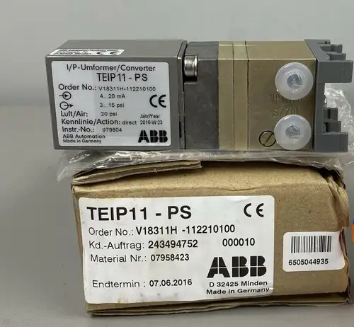 Abb Teip11-Ps I/P Converter P/N: V18311H-112210100