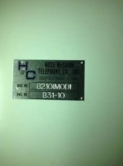 Hose Mccann 20 Fuse 10 Circuit General Alarm Panel 831-10 8210 8210 Mod