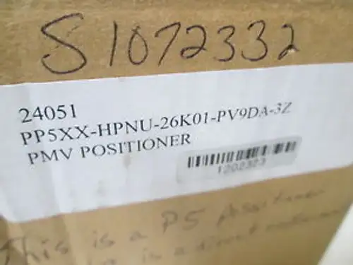 Flowserve Pp5Xx-Hpnu-26K01-Pv9Da-3Z Pmv Positioner