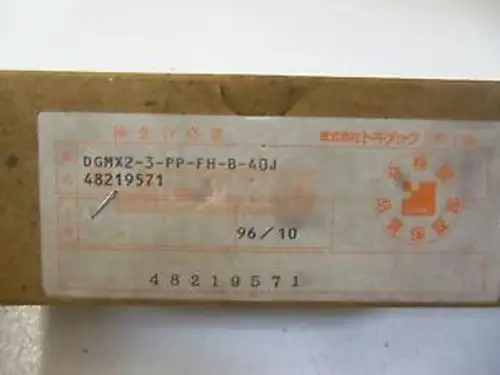 Tokimec Reducing Valve Dgmx2-3-Pp-Fh-B-40J