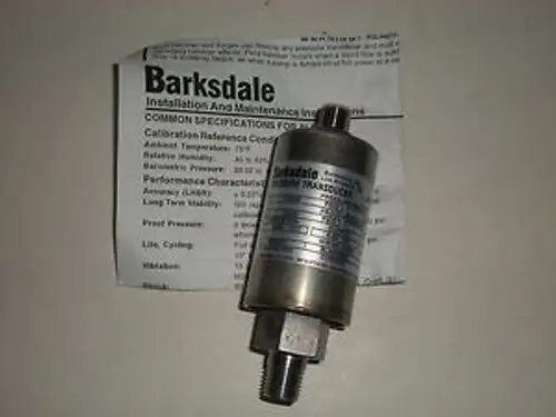 Barksdale 425T4-15 0-5000 Psig 0-345 Bar Pressure Transducer