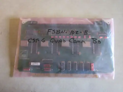 Foundry & Steel / Owens Corning Cst-6 Quad Comm Board Fsbn-102-B Nos