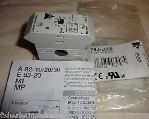 Carlo Gavazzi E83-2050 Current Monitoring Relay E832050 Transformer