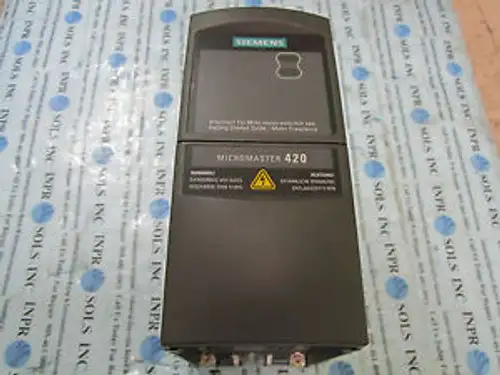Siemens 6Se6420-2Ab13-7Aa1 Micromaster 420 Ac Drive 0.5Hp