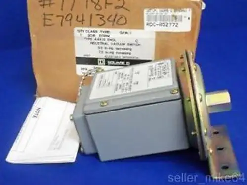 Square D 9016 Gaw-1 100 Psig Industrial Vacuum Switch
