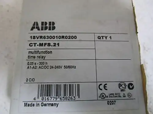 Abb Time Relay Ct-Mfs.21 / 1Svr630010R0200