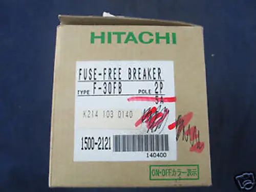 HITACHI F-30FB FUSE BREAKER 3 POLE 600 VOLT 30 AMP