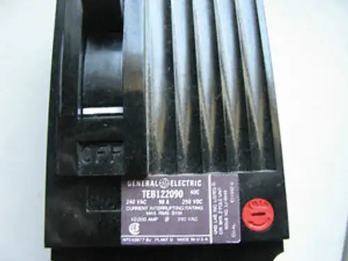 GENERAL ELECTRIC CIRCUIT BREAKER TEB122090WL NSN: 5925-00-869-6385