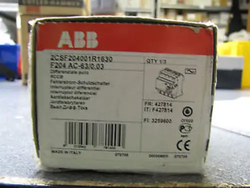 ABB 2CSF204001R1630 motor circuit breaker F204