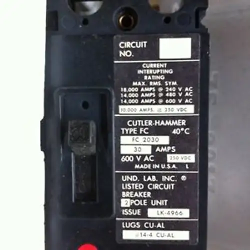 New Fs2030 Cutler Hammer 30 Amp Breaker