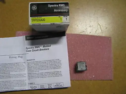 GE SPECTRA RMS RATING PLUG 30AMP # SRPE30A30 NSN: 5925-01-376-1787