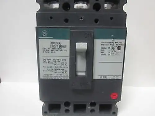 GENERAL ELECTRIC INDUSTRIAL CIRCUIT BREAKER TED134070 70A. 3P. ......YC-266