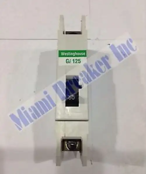 GI1050 Westinghouse Gi125 1 Pole 50 Amp 240 V Universal Molded Case Breaker