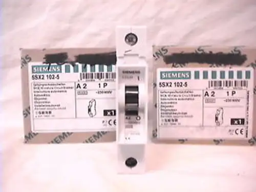 2 SIEMENS CIRCUIT BREAKERS 5SX2 102-5