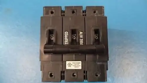 AIRPAX 200 AMP BULLET BREAKER LMLHPK111-1RLS4-33518-2 PB 80V DELAY 52