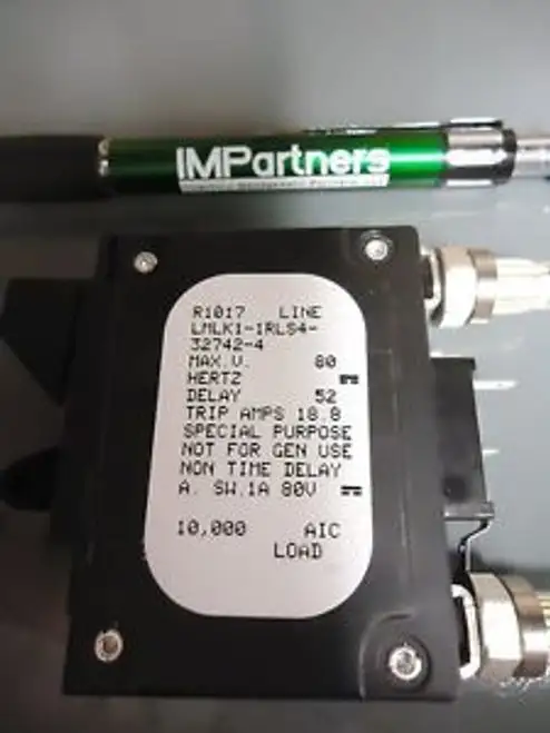Airpax LMLK1-1RLS4-32742-4 Circuit Breaker.