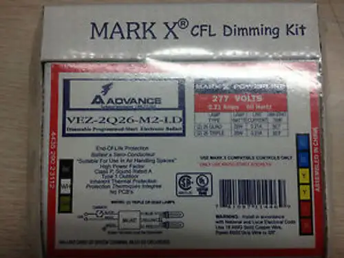 ADVANCE VEZ-2Q26-M2-LD MARK10 DIMMABLE PROGRAM START ELECTRONIC BALLAST