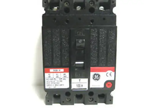 New General Electric 100 Amp 3 Pole Type Ted-Y Breaker Zaa-82