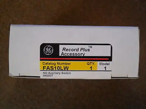 Nib Ge Fas10Lw N.O. Auxillary Switch