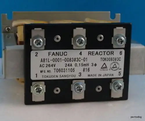 FANUC REACTOR TRANSFORMER A81L-0001-0083-3C-01 THREE PHASES 264V 24A 0.15mH