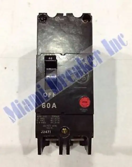 Tey260 Ge Circuit Breaker 2 Pole 60 Amp 480/277V (New)
