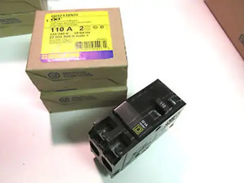 Nib .. Square D 110A Circuit Breaker Cat# Qo2100Vh ... 120/240V ... L-07A