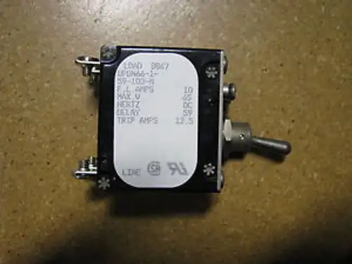Airpax Circuit Breaker Upgn66-1-59-103-M Nsn: 5925-01-128-6693