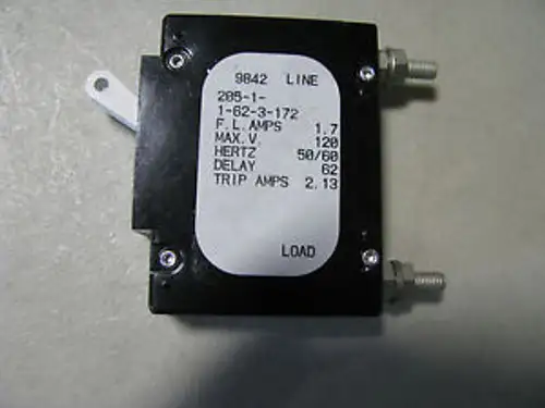 Airpax Circuit Breaker # 205-1-1-62-3-172 Nsn: 5925-01-426-3062