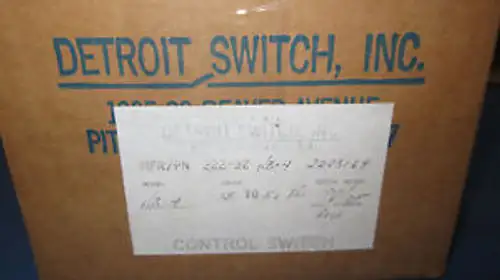 Detroit Switch Inc. 222-32Nb4-2223169 Switchpressure 15 To 50Psi -