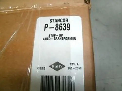 Stancor Auto Transformer P-8639 Rev A