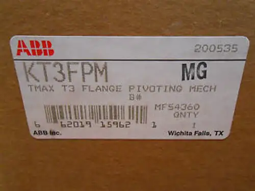 Kt3Fpm Abb-- Tmax T3 Flange Handle--- In