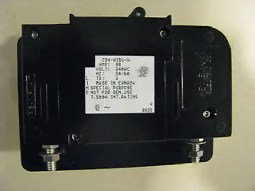 Heinemann Circuit Breaker Part # Cd4-A3-Du-0060-02A